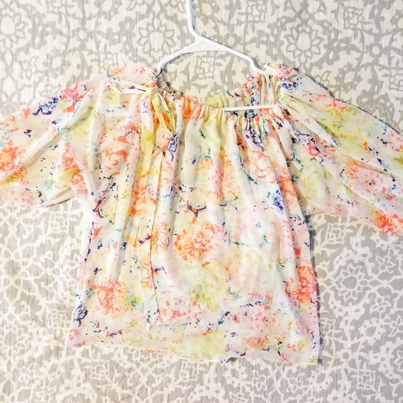 CAbi Tops - Cabi | Sheer Floral Blouse